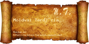 Moldvai Terézia névjegykártya